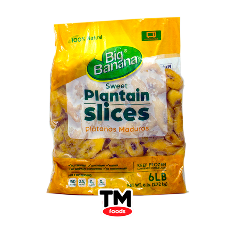 Rodajas de Plátano Dulce Precocidas - BIG BANANA