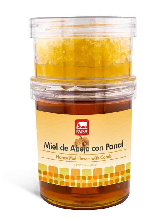Miel Multifloral Premium con Panal - PAISA