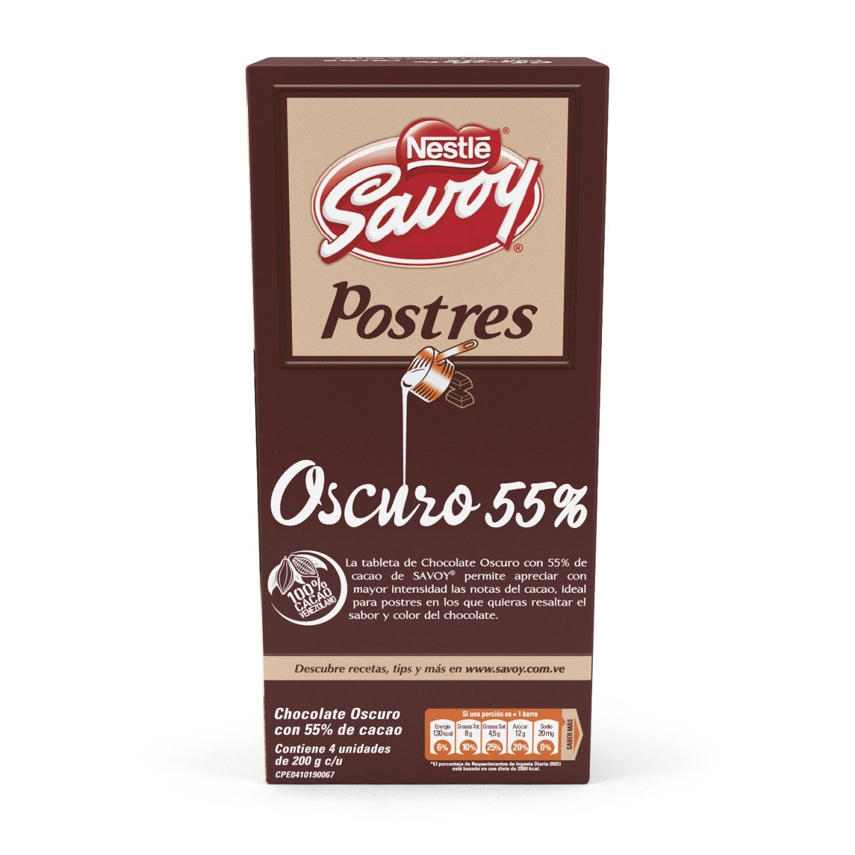 Postre Cacao 55% - NESTLE